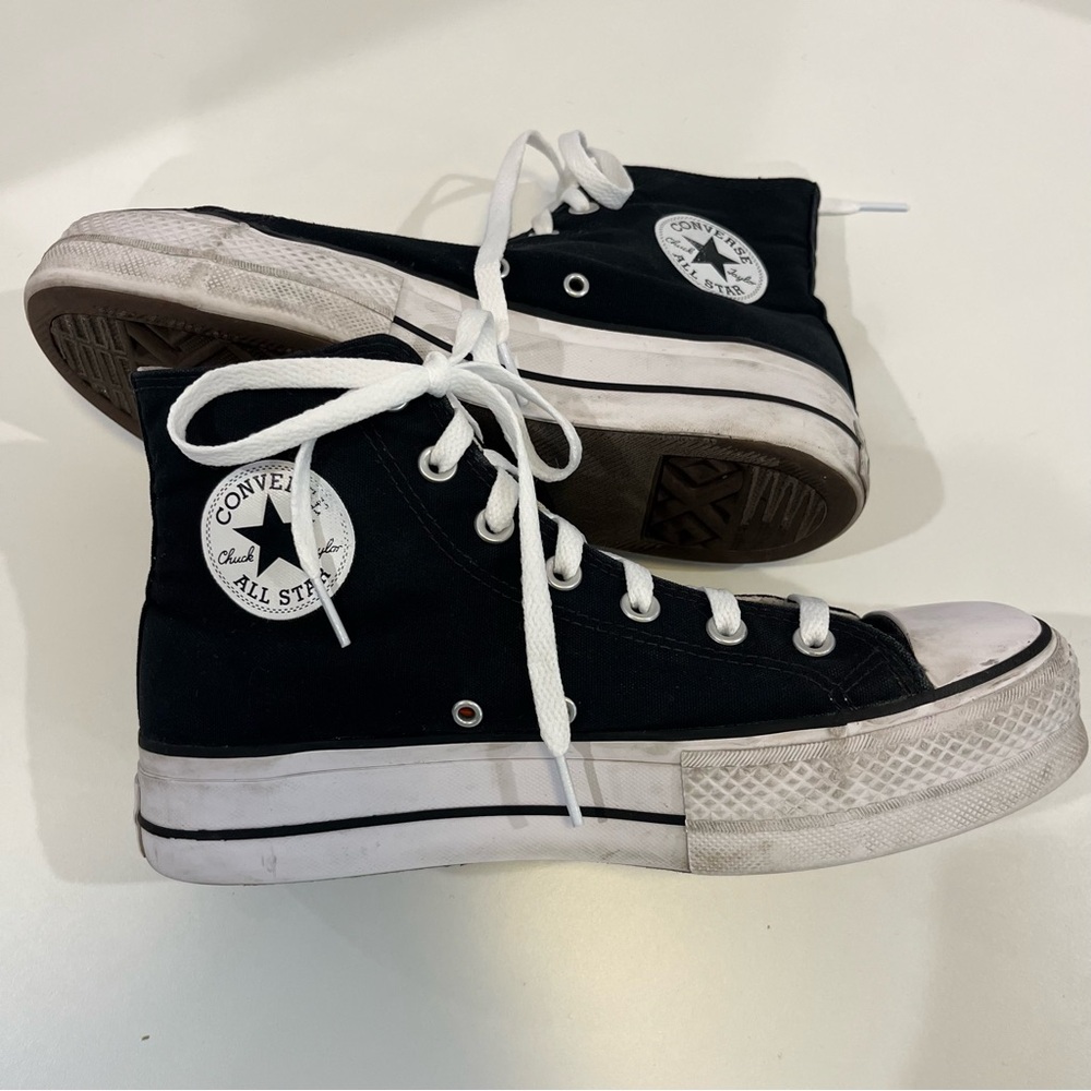 Converse Chuck Taylor All Star Lift Platform Canvas High Top Shoes | Women’s 9 - Picture 6 of 14